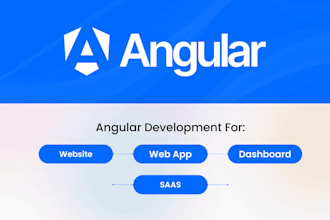 build your angular website, web app, dashboard, saas development