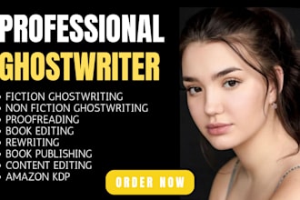be your bestselling author level ghostwriter for your fiction or nonfiction book