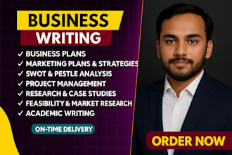do project management, business plan, marketing strategy,  and research article