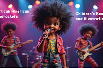 do african american children book, illustration and book cover