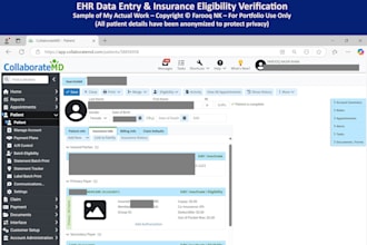 enter patient demographics and insurance details in ehr with eligibility check