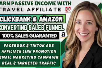 boost travel affiliate marketing website sales funnel clickbank amazon website