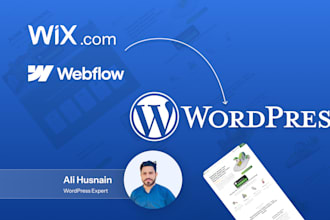 convert your wix or webflow website to responsive wordpress