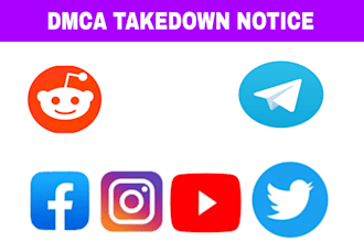 remove copyright content tiktok,facebook,reddit,instagram under dmca