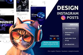 create instagram stories and posts for your brand