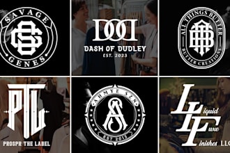do initial letters monogram, urban streetwear, fitness, and clothing brand logo