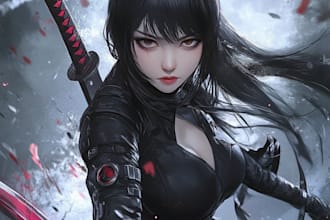 make manga and comic in anime or manga style
