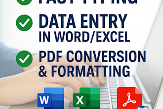 do online and offline data entry in excel, word, and google sheets