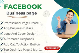 create facebook business page setup and banner, cover design