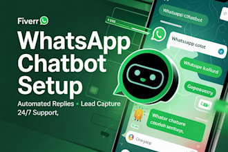 set up an automated whatsapp chatbot for customer support and leads