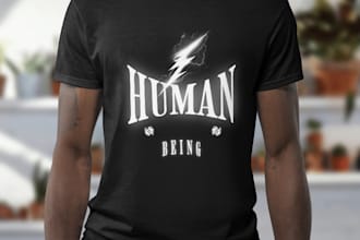 create draw custom graphic t shirt design cartoon characters
