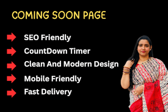 design a creative coming soon page, shopify password page
