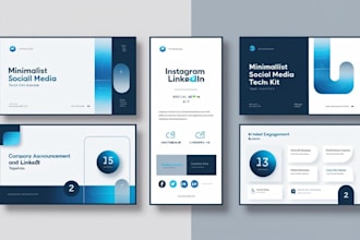 design custom logo with unlimited revisions and a free social media kit