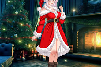 create amazing christmas art for your characters