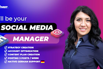 be your social media manager von instagram or linkedin