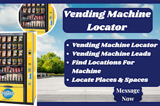 vending machine locator, locate vending machine, place vending machine leads