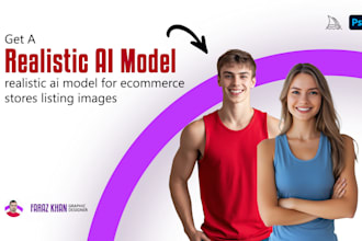 create realistic ai model for ecommerce stores listing images