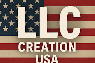 help you create a USA llc with ein and bank account