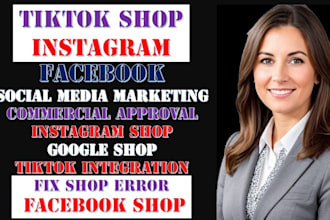 setup your tiktok, facebook, instagram shop, shopify dropshipping in 24 hours