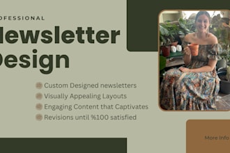 create a newsletter design, engaging and customized