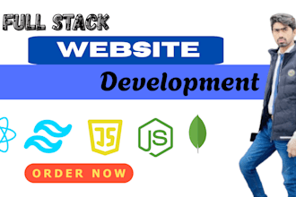 create modern website using react, node, express and mongodb