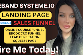 expertly clone your systeme io sales funnel landing page online course funnel