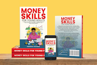 create modern book cover, ebook cover, kindle cover and amazon kdp design