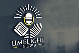 design professional broadcasting school logo for you