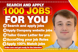 search and apply for 1000 jobs for you