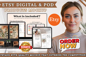 design custom etsy product mockup for etsy digital product listing thumbnails