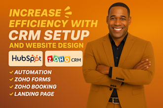 setup hubspot crm and automation zoho sites hubspot website landing page expert