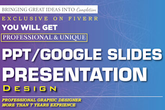 design a modern, professional PPT google slides tailored to your brand