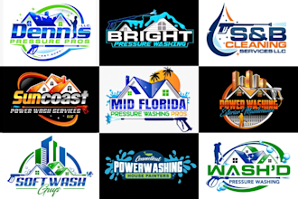 create fresh cleaning, power washing and pressure washing logo