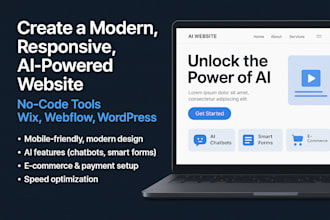 create ai websites with chatbot and automation
