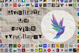 design logo,  typography, and favicon in high quality