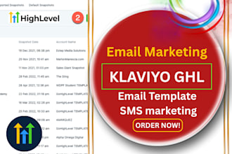setup klaviyo gohighlevel email SMS marketing klaviyo flows campaign template