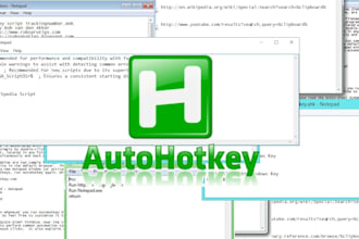 automate task in windows, create bots, using autohotkeys ahk, autohotkey script