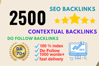 write and publish 2500 contextual backlinks according to 2025 google algorith