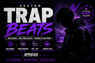 produce a custom trap beat tailored to your vision
