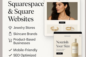 do square jewelry website square skincare website squarespace jewelry website