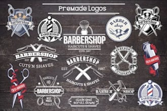 design professional barber shop beauty salon logo in 1 day