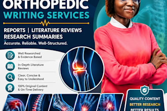write professional orthopedic, musculoskeletal and bone health content