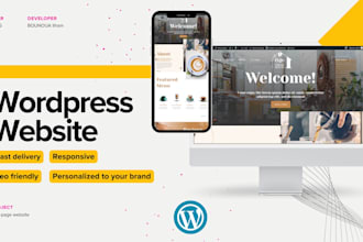 create a one page website using wordpress
