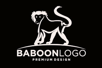 design eye catching baboon logo