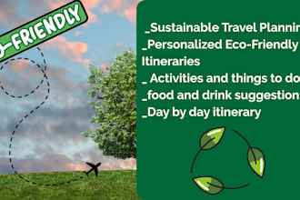 plan an ecofriendly travel itinerary for your vacation