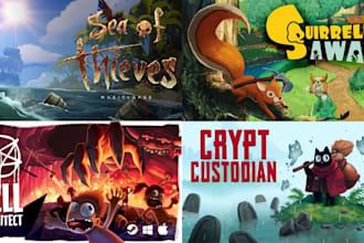 make steam capsule, game banner, game logo, capsule art, game UI, for video game