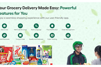 develop grocery app like instacart, gopuff, getir