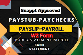 create adp paystub, check stubs, pay stubs, w2, 1099, and 1040