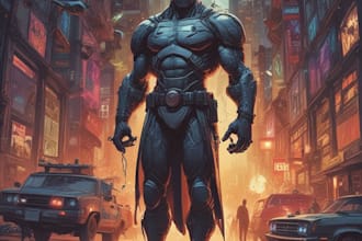 draw you a traditional american comic book design