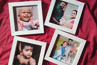 customized photo frame frame color white and black